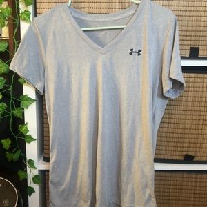under armour grey workout athletic shirt